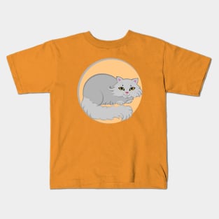 Fluffy cat Kids T-Shirt